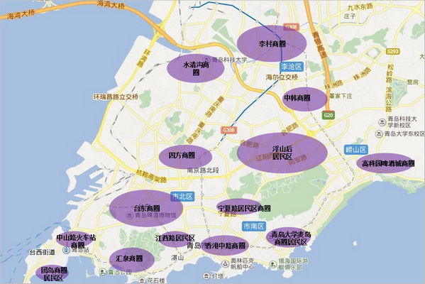 青岛五大商圈图片