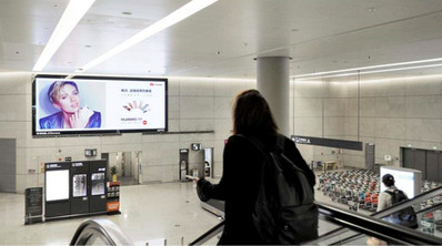 上海虹桥机场广告-达大厅LED屏广告