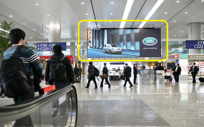 上海浦东机场广告-T2国内出发LED大屏广告