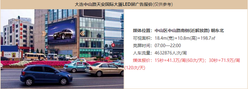 大连户外LED广告