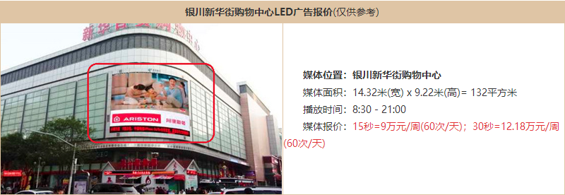银川户外LED广告