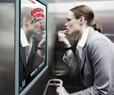 大连电梯框架广告