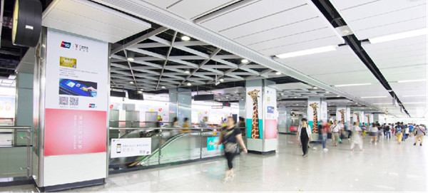 广州地铁包柱广告