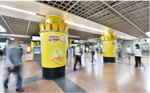 广州地铁包柱广告