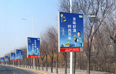 天津机场大道灯杆灯箱广告