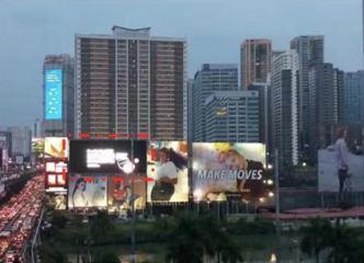 深圳机场路楼顶大牌广告