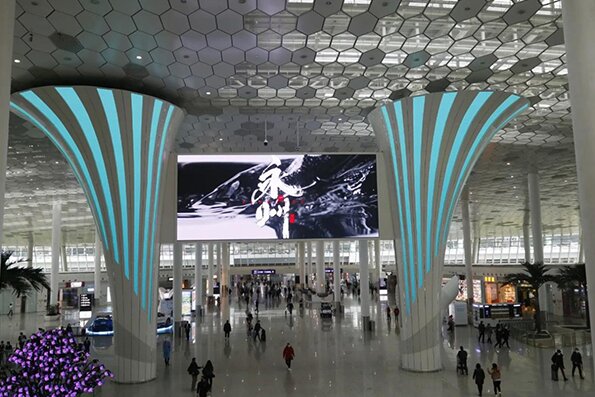 深圳机场LED大屏广告价格多少钱？政府文旅深圳宝安机场广告案例