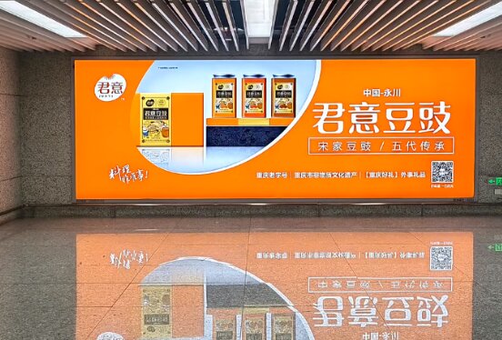 君意豆豉-重庆江北机场广告