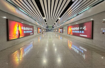 第一户外传媒-三门峡南站进站通道灯箱广告