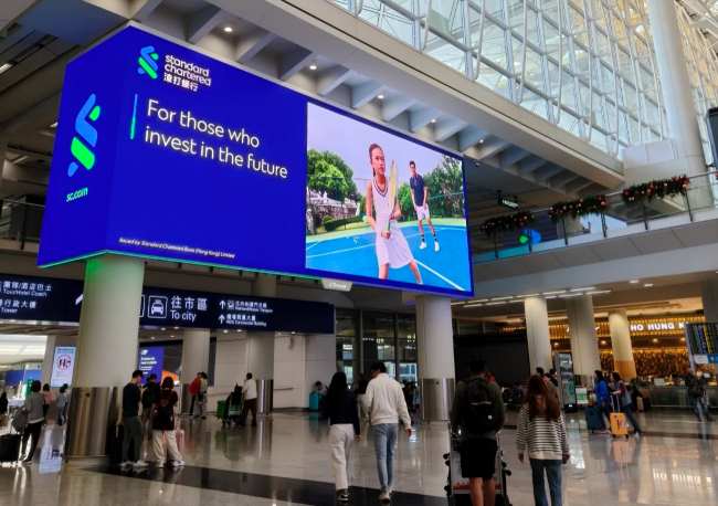 香港机场大屏广告