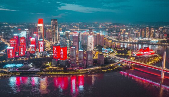 重庆灯光秀广告-重庆地标广告